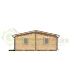Casa de madera "RADO CTE 74  m2" - 44-140-44 mm