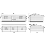 Casa de madera "DALIA , 45 m2 " - 44mm