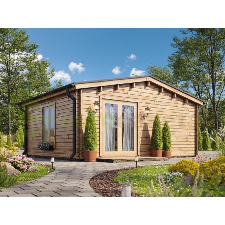 Casa de madera DUNA  30 m², 44mm
