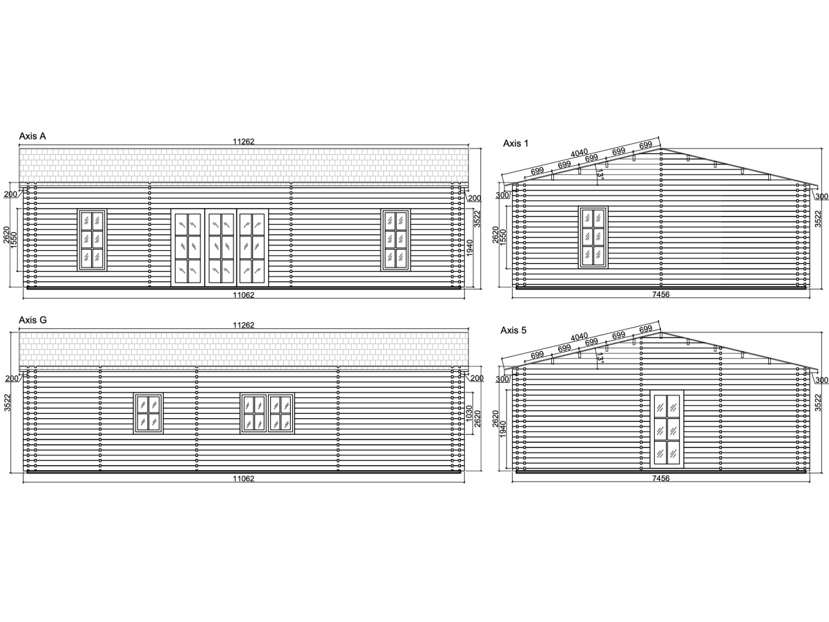 AURORA  CTE  75 m2, doble pared  44-140 -44mm