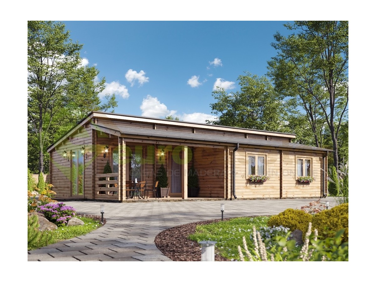 Casa de madera "IBERICA , 93,5 m2" - 70 mm