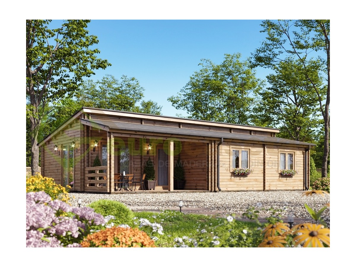 Casa de madera   "IBERICA TWINSKIN , 93 m2" - 44 -50-44 mm