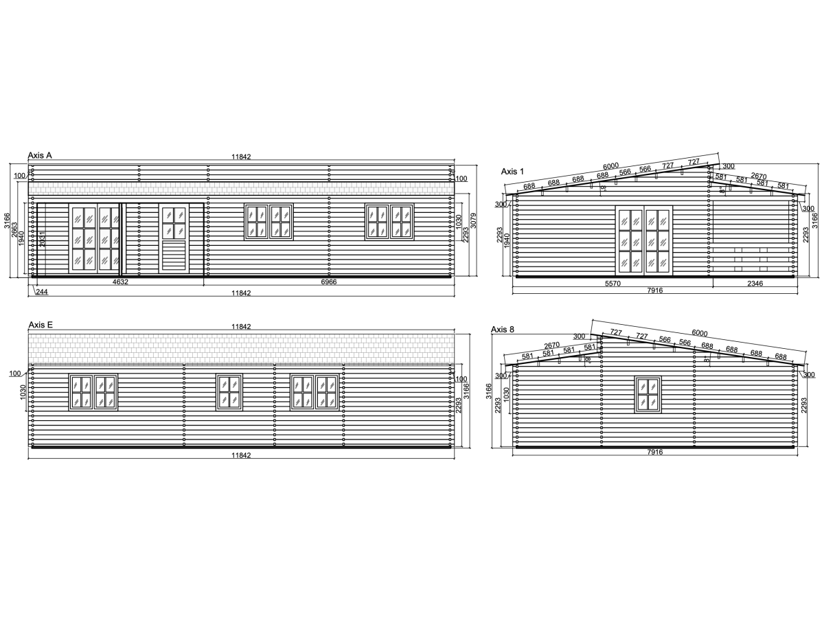 Casa de madera   "IBERICA TWINSKIN , 93 m2" - 44 -50-44 mm