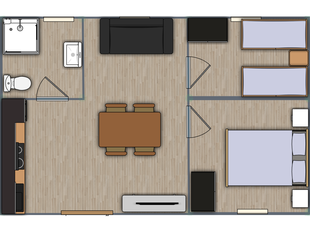 Casas de madera / DAIVA - 44mm
