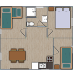 Wooden houses / Iveta - 44mm