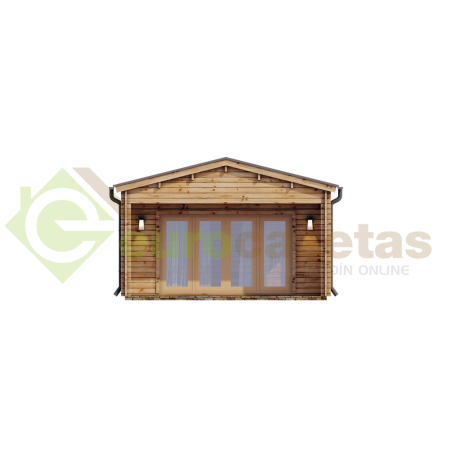 Casa de madera "LUGANO WOOD , 52 m2 " - 44mm