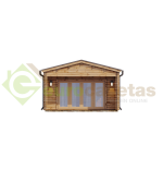 Casa de madera "LUGANO WOOD , 52 m2 " - 44mm