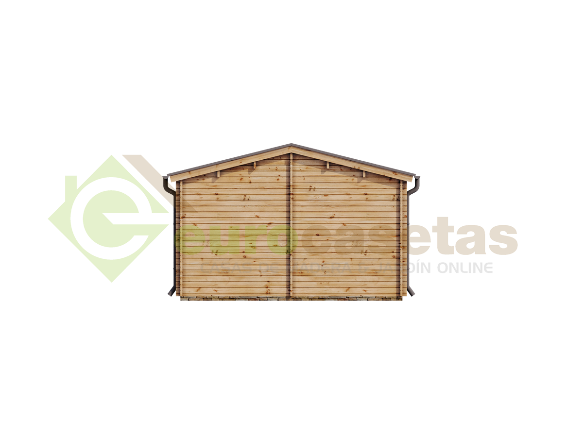 Casa de madera "LUGANO WOOD , 52 m2 " - 44mm