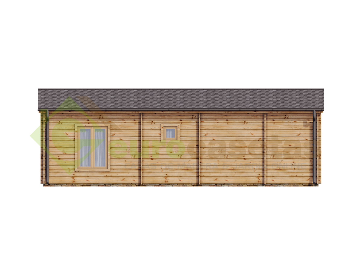 Casa de madera "LUGANO WOOD , 52 m2 " - 44mm