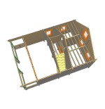 Casa de madera de dos plantas  "MODENA WOOD 55 m2 " - 44 mm