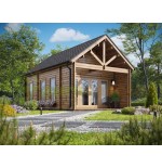 Casa de madera (altillo) NOGARA WOOD 40 m²  , 44mm
