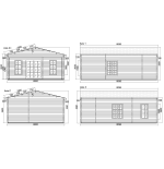 Casa de madera  PADIA WOOD  48 m2 , 44 mm