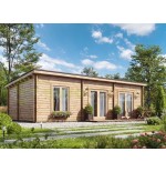 Casa de madera "AMANDA , 45 m2 " - 44-50-44 mm