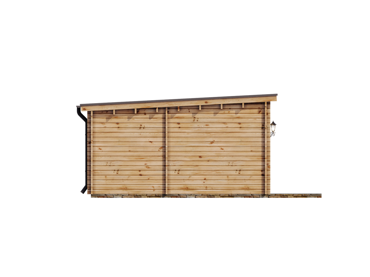Casa de madera "AMANDA , 45 m2 " - 44-50-44 mm