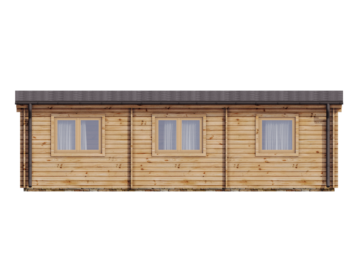 Casa de madera "AMANDA , 45 m2 " - 44-50-44 mm