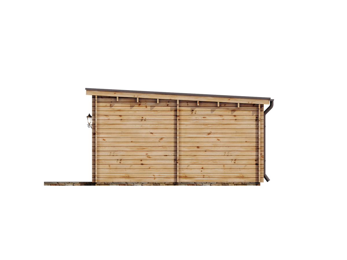 Casa de madera "AMANDA , 45 m2 " - 44-50-44 mm