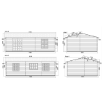 Casa de madera de doble pared  DAIVA , 40 m2  - 44-50-44 mm