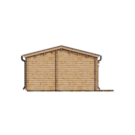 Casa de madera de doble pared  DAIVA , 40 m2  - 44-50-44 mm