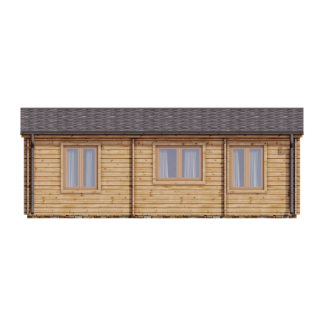 Casa de madera de doble pared  DAIVA , 40 m2  - 44-50-44 mm