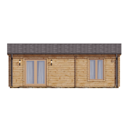 Casa de madera de doble pared  DAIVA , 40 m2  - 44-50-44 mm