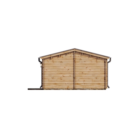 Casa de madera de doble pared  DALIA , 45 m2  - 44-50-44 mm
