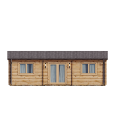 Casa de madera para vivir DARLA (Aislada PLUS, 44+44 mm), 180 m²