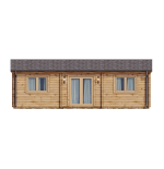 Casa de madera de doble pared  DALIA , 45 m2  - 44-50-44 mm