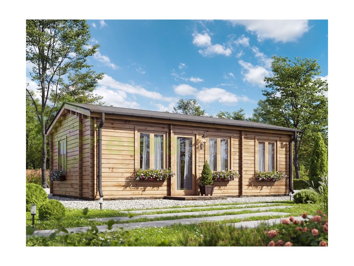 Casa de madera "GABRIELA , 40 m2 " - 70 mm