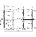 Casa de madera "GABRIELA , 40 m2 " - 70 mm
