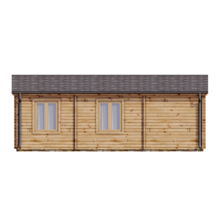 Casa de madera de doble pared "GABRIELA , 40 m2 " - 44-50-44  mm