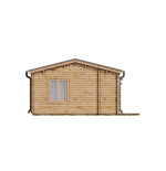 Casa de madera de doble pared "GABRIELA , 40 m2 " - 44-50-44  mm