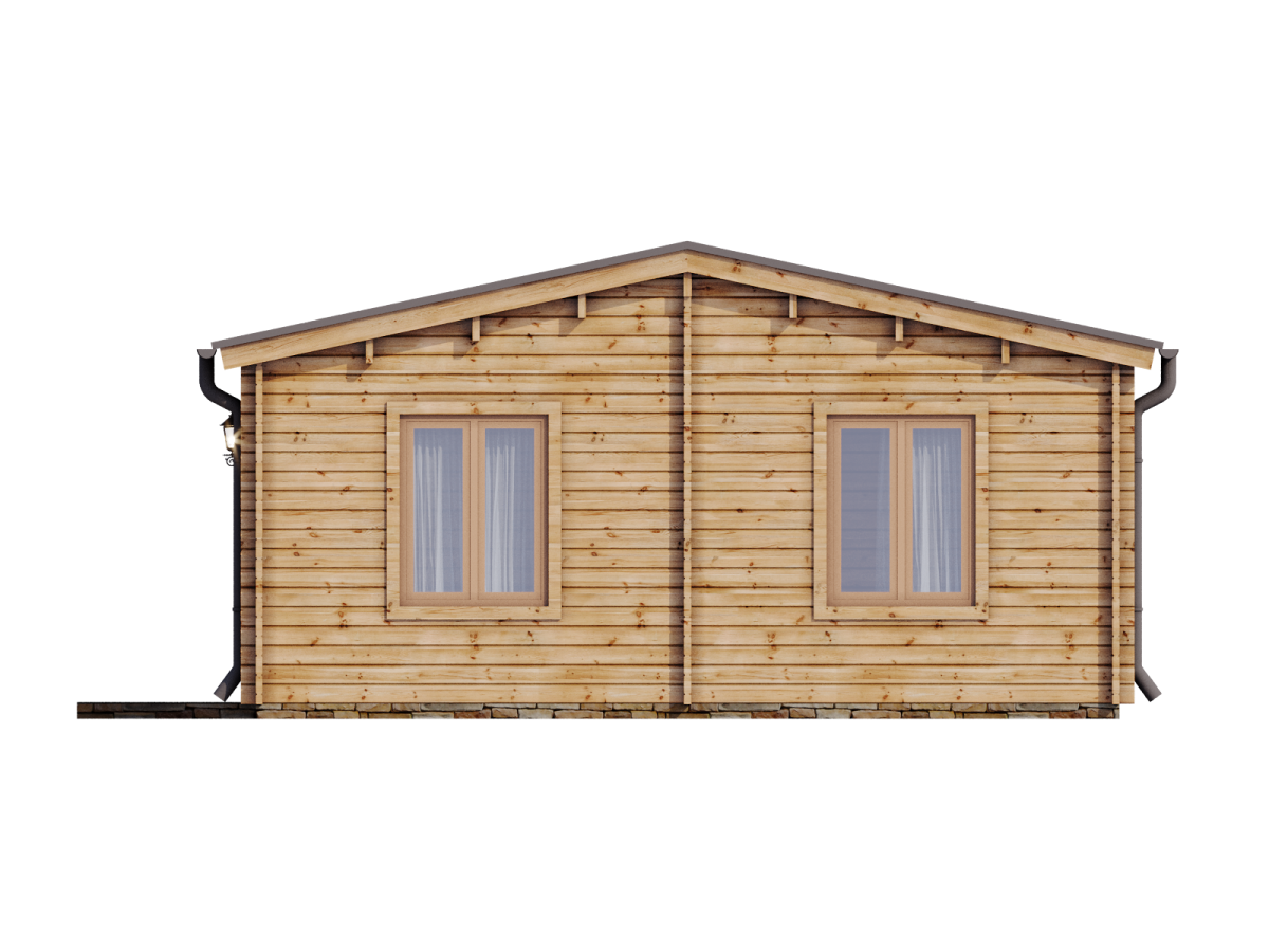 Casa de madera "IVETA , 42 m2 " - 70 mm