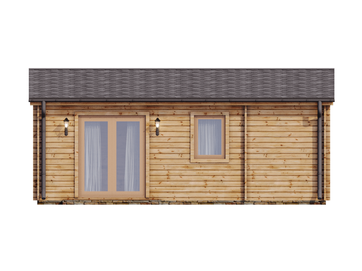 Casa de madera "IVETA , 42 m2 " - 70 mm