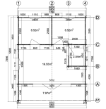 Casa de madera "FAENZA WOOD, 44 m2 "