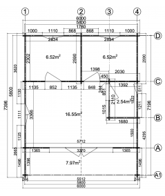 Casa de madera "FAENZA WOOD, 44 m2 "