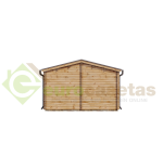 Casa de madera "LUGANO WOOD , 57 m2 " - 44-50-44 mm