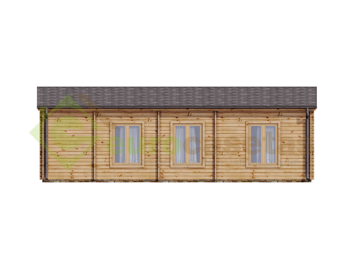 Casa de madera "LUGANO WOOD , 57 m2 " - 44-50-44 mm