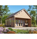 Casa de madera de dos plantas  "MODENA WOOD 55 m2 " - 70 mm