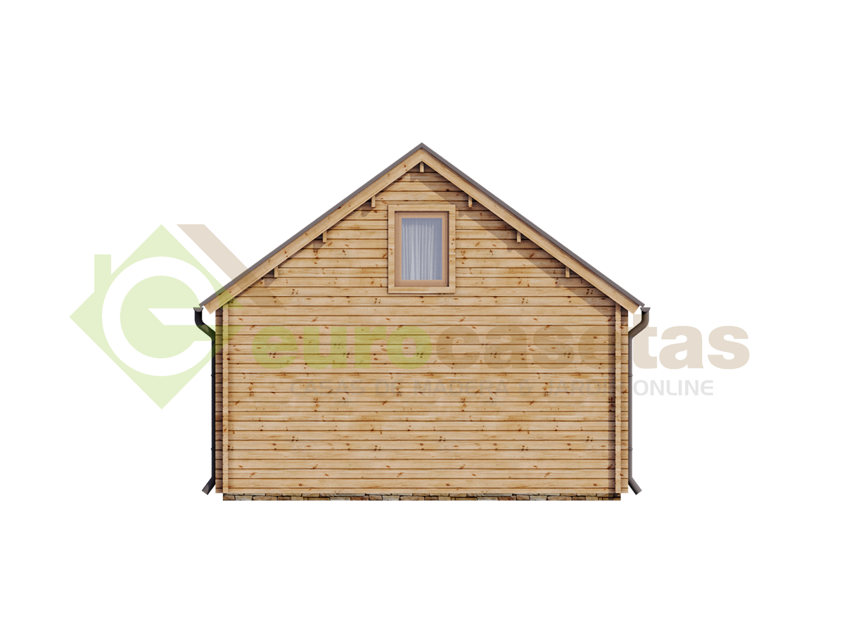 Casa de madera de dos plantas  "MODENA WOOD 55 m2 " - 70 mm