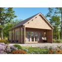 Casa de madera de dos plantas  "MODENA WOOD 55 m2 " - 44-50-44 mm