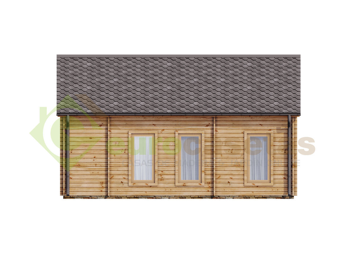 Casa de madera (altillo) NOGARA WOOD 40 m²  , 70 mm