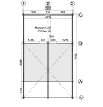 Casa de madera (altillo) NOGARA WOOD 40 m²  , 44 -50 -44 mm