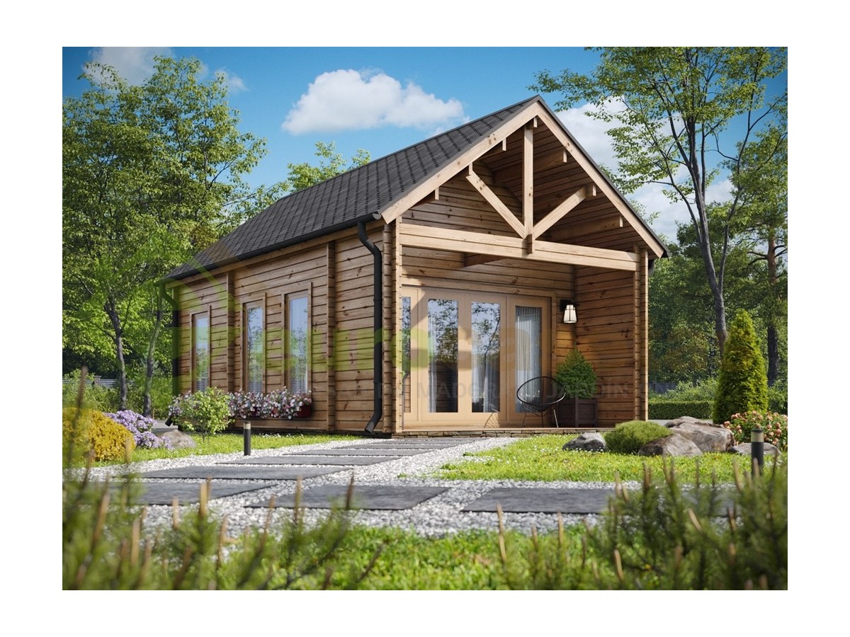 Casa de madera (altillo) NOGARA WOOD 40 m²  , 44-50-44 mm