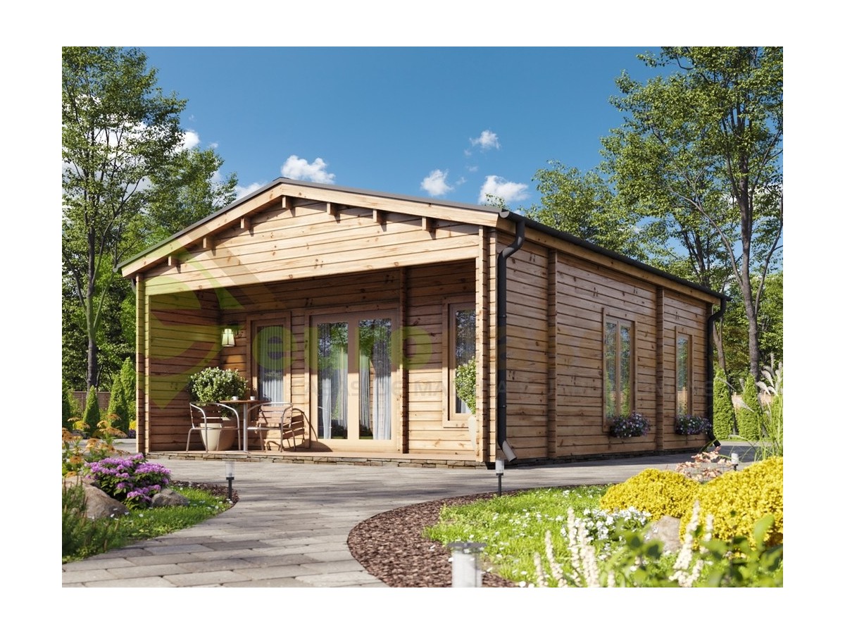Casa de madera  PADIA WOOD  48 m2 , 70 mm