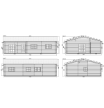 Casa de madera   "IBERICA CTE  , 93 m2" - 44 -140 -44 mm