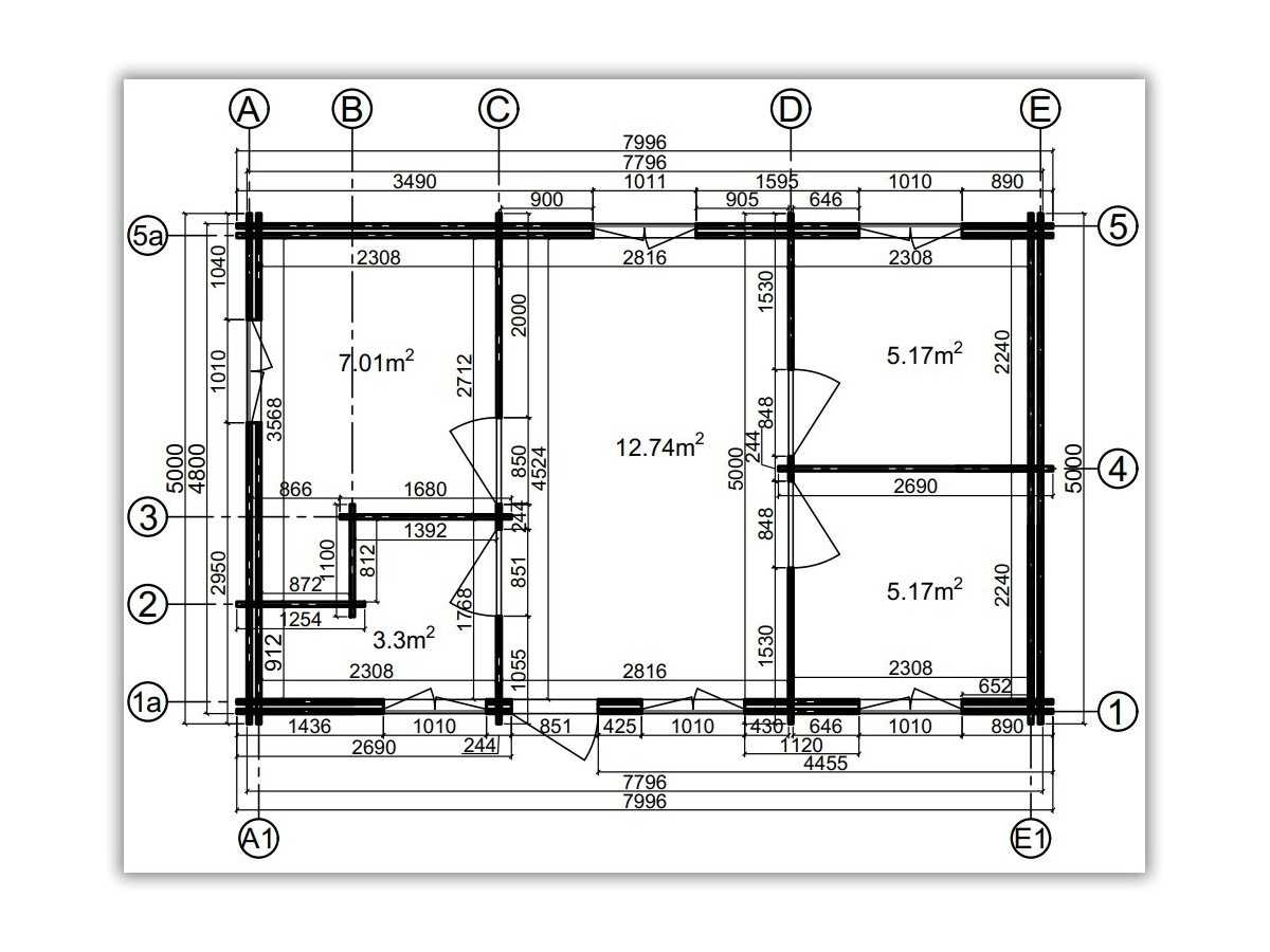Double-walled wooden houses / Gabriela - 44-50-44 mm