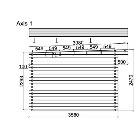 Booths de jardin / Bret 14,8 m2