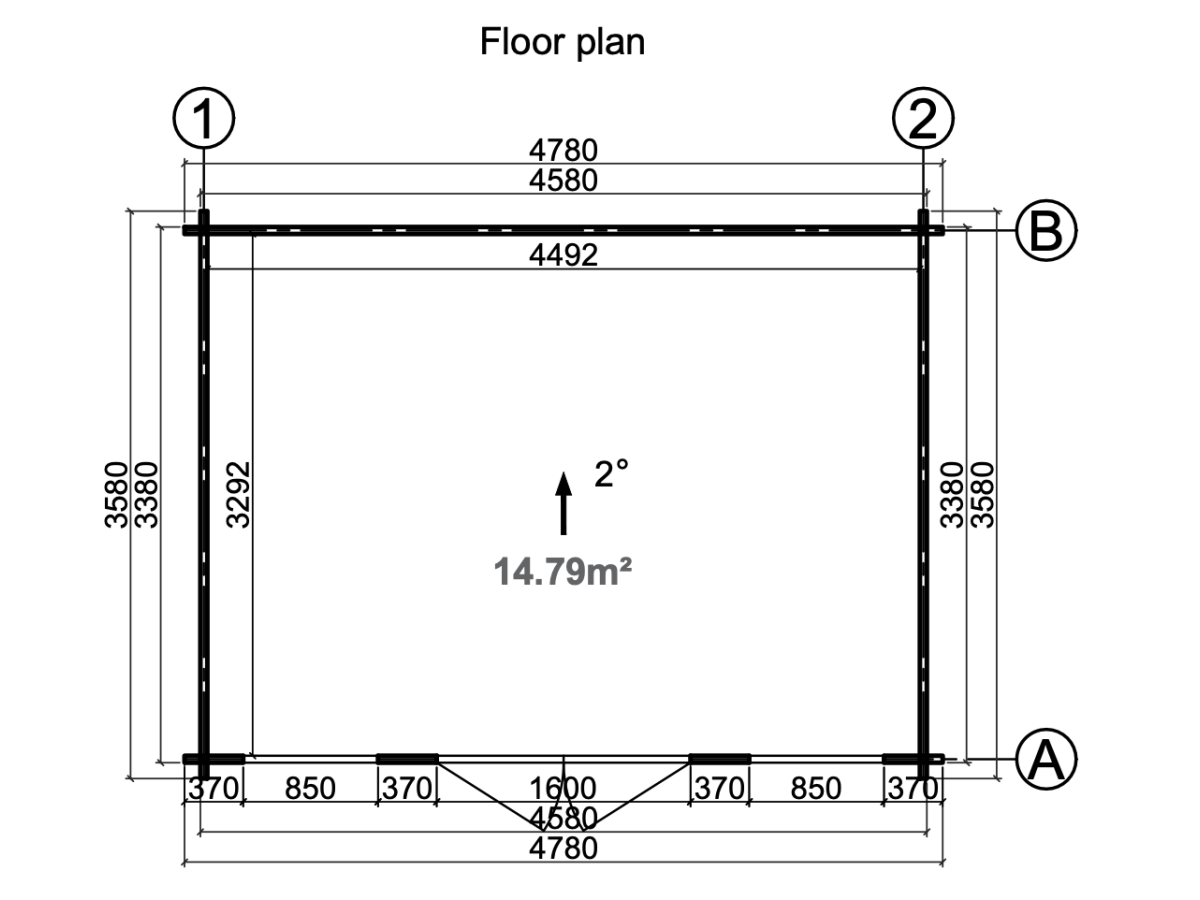 CASETA DE JARDIN "BRET 14,8 m2 "