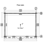 CASETA DE JARDIN "BRET 14,8 m2 "