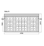 CASETA DE JARDIN "BRET 14,8 m2 "